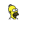 Homer Simpson Pixel Art