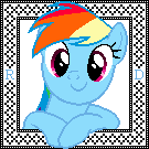 Rainbow Dash Cross Stitch Pattern