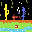 pixel family for video game