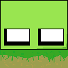 slime on a grass block