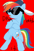 Deal with it starring rainbow dash