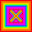 rainbow x