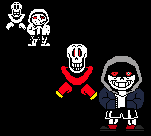 Dusttale Sans and Papyrus 