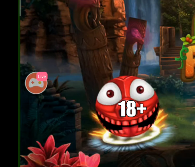 I say it's very dangerous but don't look I saw a red blockhead with no ears peggle 17+ v