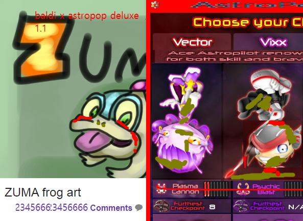 baldi art astropo vector vixx zuma frog art 234