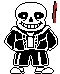 Sans with charas knife