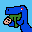 Hungry Blue Dinosaur