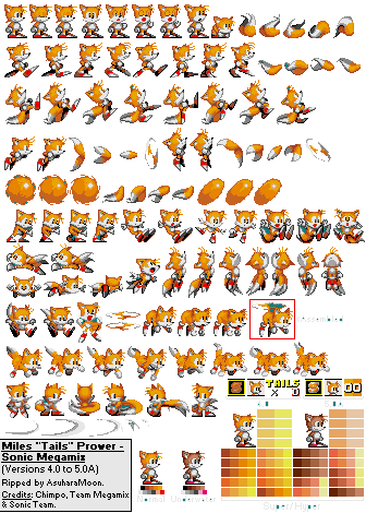 tails sprites for my sonic fangame